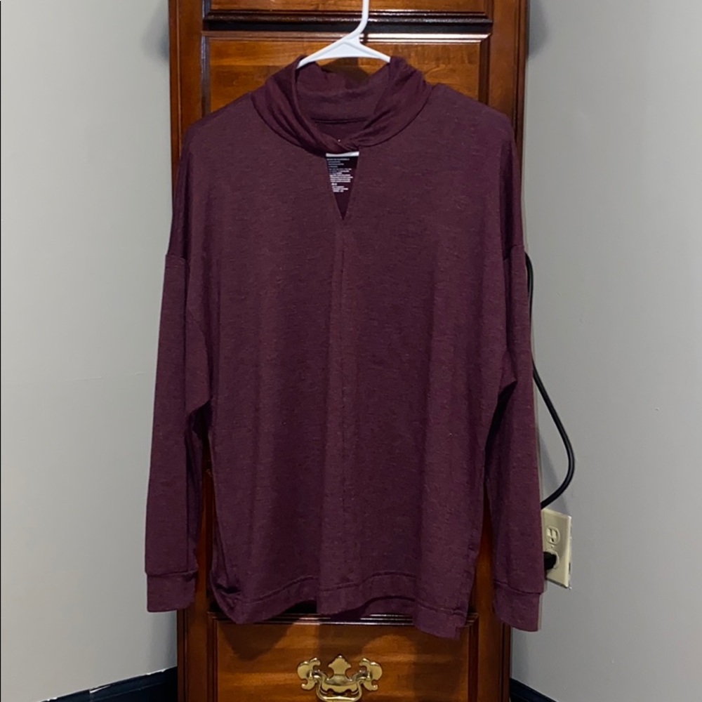 COPY - Maroon long sleeve shirt